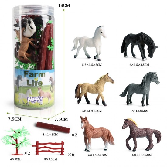 16 arklių figūrėlių rinkinys WOOPIE