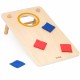 2 viename įgūdžių žaidimas „Tic-Tac-Toe“ + „Cronhole“ – mesk į taikinį Viga