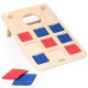 2 viename įgūdžių žaidimas „Tic-Tac-Toe“ + „Cronhole“ – mesk į taikinį Viga