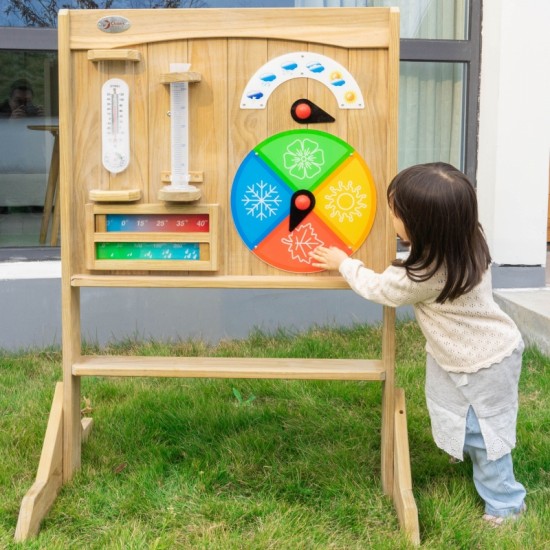 2 viename manipuliacinė kreidinė lenta mokymosi laikui ir orams CLASSIC WORLD EDU