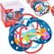 2 viename sensorinis žaislas, kramtukas, barškutis, Montessori WOOPIE BABY