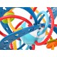 2 viename sensorinis žaislas, kramtukas, barškutis, Montessori WOOPIE BABY