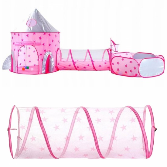 3 viename palapinė „Princess Palace XXL“ tunelio tipo namelis „Dry Palace“ WOOPIE