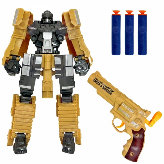 3 Viename Robotas Transformeris Tankas Ir Strėlyčių Šautuvas WOOPIE 3 Viename Robotas Transformeris Tankas Ir Strėlyčių Šautuvas WOOPIE