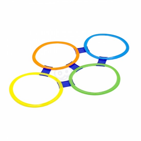 3 viename „Serso Cornhole Hopscotch“ pufų užmetimo rinkinys WOOPIE