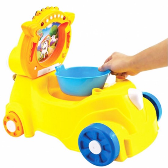 3 viename vaikštynė su tualetu ant asilo WOOPIE BABY