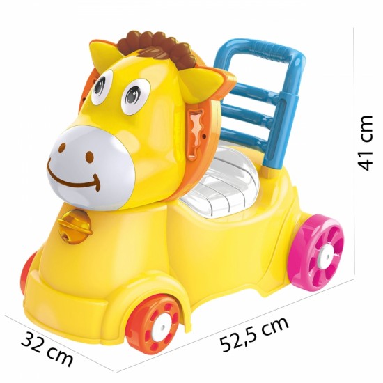 3 viename vaikštynė su tualetu ant asilo WOOPIE BABY