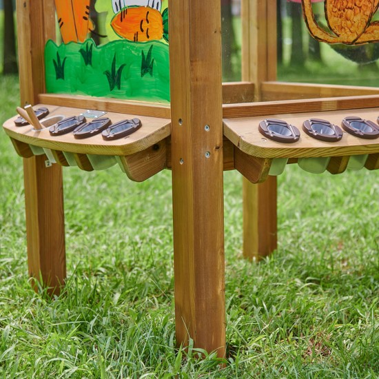 4 pusių permatoma akrilinė dažoma lenta + puodeliai MASTERKIDZ