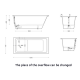Akmens Masės Vonia SPN Milano 170x80 Akmens Masės Vonia SPN Milano 170x80