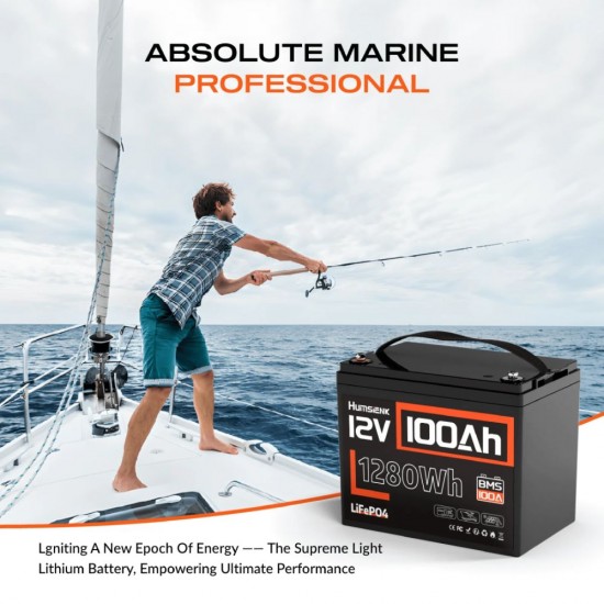Akumuliatorius Humsienk ORIGIN 12V 100 Ah Bluetooth LiFePO4 (107 A BMS)