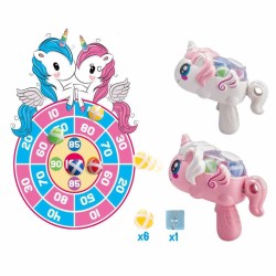 Arkadinis Žaidimas 2-in-1 Rinkinys Skydo Paleidėjas Vienaragis WOOPIE  Velcro Darts