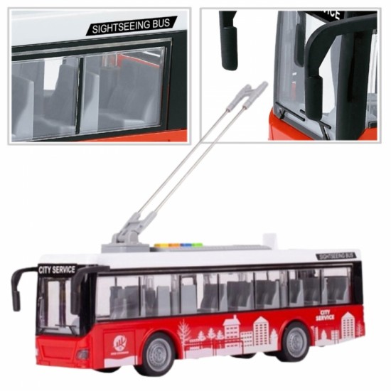 Autobusas troleibusas interaktyvus elektrinis 1:16 WOOPIE