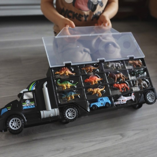 Automobilių transporteris dinozaurų sunkvežimis WOOPIE