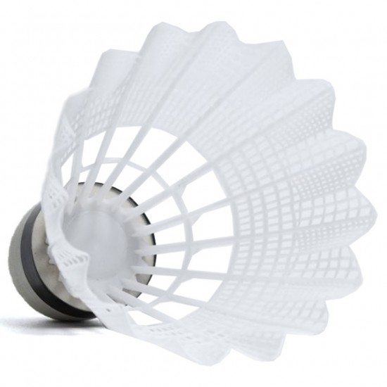 Badmintono plunksnelės, plastikinės, TB017 Teloon SMJ, 6 vnt. balta