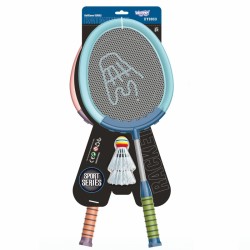 Badmintono rakečių ir šaudyklių rinkinys 2vnt.WOOPIE