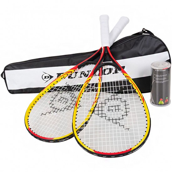 Badmintono Raketės Rinkinys Dunlop Geltonai Raudonas 762091 Badmintono Raketės Rinkinys Dunlop Geltonai Raudonas 762091