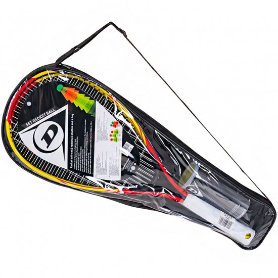 Badmintono Raketės Rinkinys Dunlop Geltonai Raudonas 762091 Badmintono Raketės Rinkinys Dunlop Geltonai Raudonas 762091