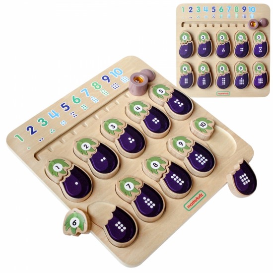 Baklažanų mokymosi lenta MASTERKIDZ Montessori