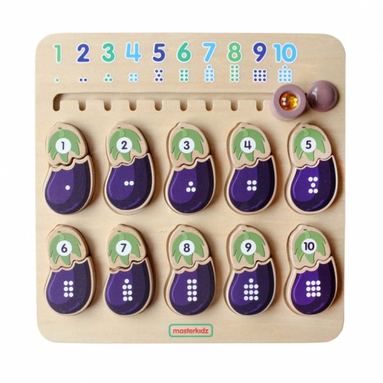 Baklažanų mokymosi lenta MASTERKIDZ Montessori