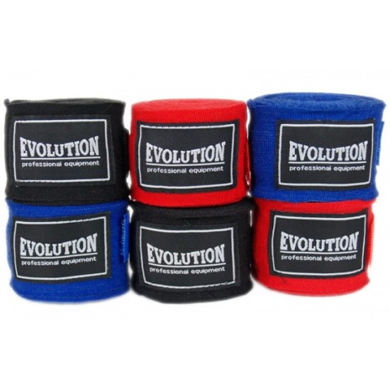 Bandažai boksui Evolution  SB-300, mėlyni
