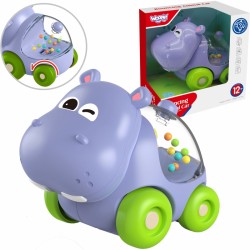 Barškutis automobilis transporto priemonė hipopotamas WOOPIE BABY