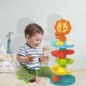 Bėgimo takelis su kamuoliu, čiuožykla, kamuoliukų bokštas, kamuoliukų takelis WOOPIE BABY