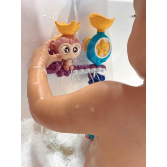 Beždžionėlės vonios žaislas + puodelis WOOPIE BABY