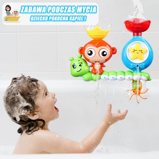 Beždžionėlės vonios žaislas + puodelis WOOPIE BABY