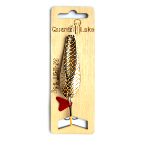 Blizgė vartiklė Quantal Lake SPIRIT 14 Spalva Sidabro-Oranžinė UV, Raudona Uodega