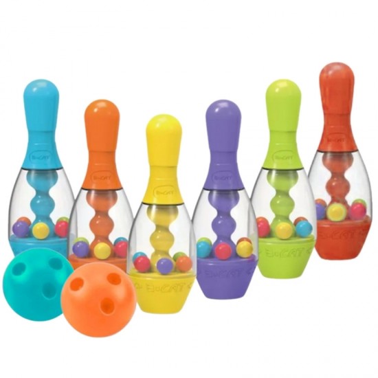 Boulingas spalvingas vaikams WOOPIE 8 vnt.