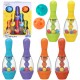 Boulingas spalvingas vaikams WOOPIE 8 vnt.