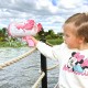 Burbulinis pistoletas, 91 skylė, rožinis WOOPIE