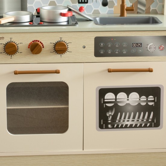 CLASSIC WORLD Didžiulė medinė virtuvė vaikams Superior Kitchen 3+