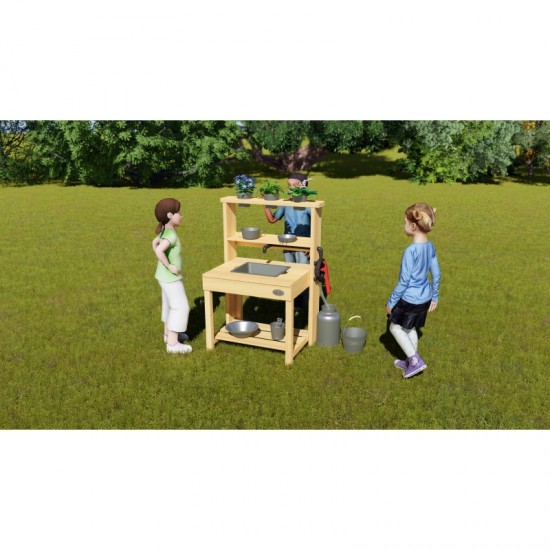 CLASSIC WORLD EDU Didelė medinė kriauklė Virtuvė Tikras vanduo CLASSIC WORLD EDU Didelė medinė kriauklė Virtuvė Tikras vanduo