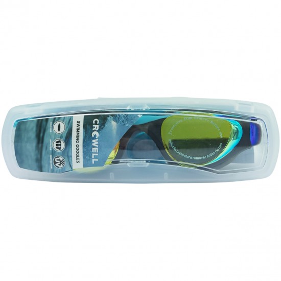 Crowell GS23 Splash Mirror vaikiški plaukimo akiniai, pilki/turkio spalvos