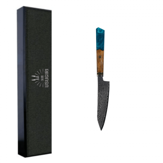 Damasko Plieno 12.6cm Universalus Peilis Usugiri JH-D-015