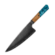 Damasko Plieno 21cm Šefo Peilis Usugiri JH-D-015