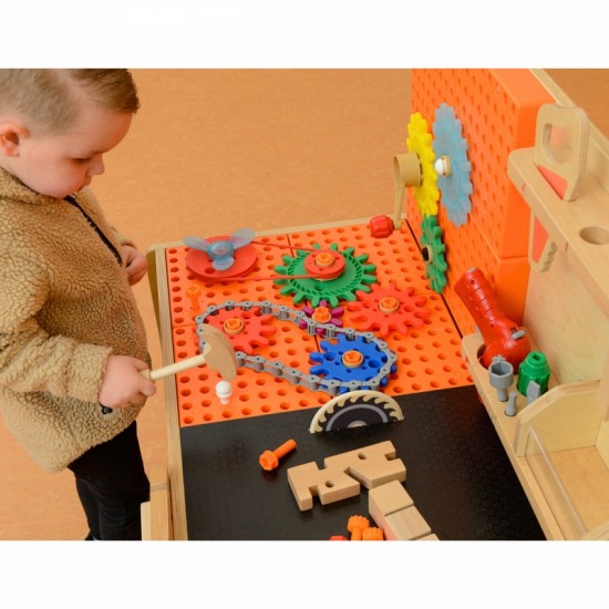 Darbastalio priedų rinkinys, 111 vnt. MASTERKIDZ STEM