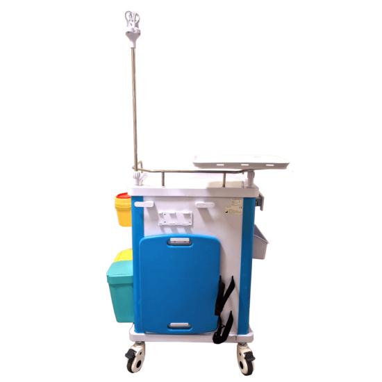 Daugiafunkcis medicininis vežimėlis KASMAN Blue 625*475*950mm