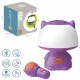 Daugiafunkcis RGB lempos „Bluetooth“ garsiakalbis su karaoke balso moduliatoriumi, SD kortele, AUX, violetinė WOOPIE