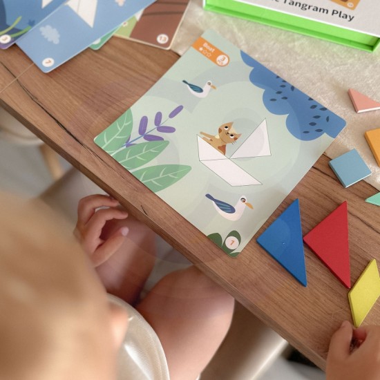 Dėlionė vaikams Lavinimosi figūros Figūrėlės Formos 18 vnt. TOOKY TOY Tangram
