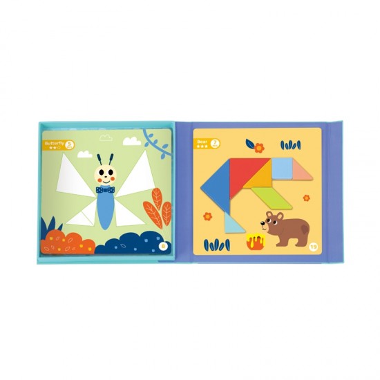 Dėlionė vaikams Lavinimosi figūros Figūrėlės Formos 18 vnt. TOOKY TOY Tangram