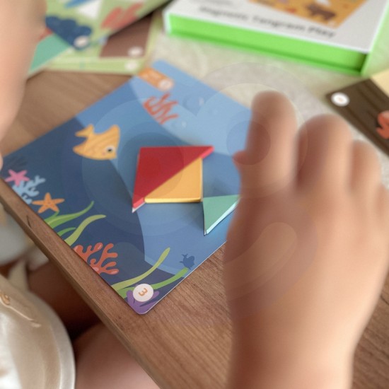 Dėlionė vaikams Lavinimosi figūros Figūrėlės Formos 18 vnt. TOOKY TOY Tangram