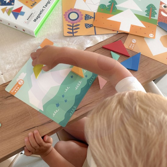 Dėlionė vaikams Lavinimosi figūros Figūrėlės Formos 18 vnt. TOOKY TOY Tangram