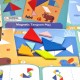 Dėlionė vaikams Lavinimosi figūros Figūrėlės Formos 18 vnt. TOOKY TOY Tangram
