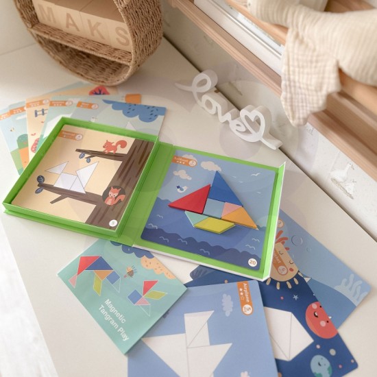 Dėlionė vaikams Lavinimosi figūros Figūrėlės Formos 18 vnt. TOOKY TOY Tangram