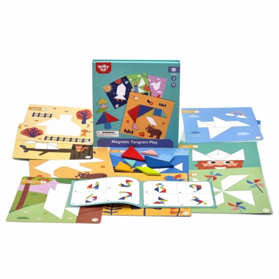 Dėlionė vaikams Lavinimosi figūros Figūrėlės Formos 18 vnt. TOOKY TOY Tangram