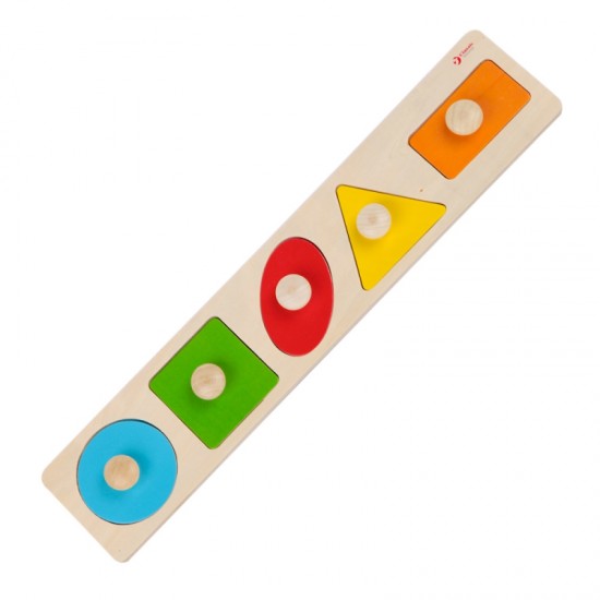 Dėlionė vaikams, mokymosi formų, figūrų, spalvų 7 vnt. CLASSIC WORLD Montessori