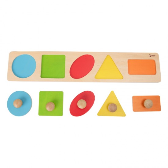 Dėlionė vaikams, mokymosi formų, figūrų, spalvų 7 vnt. CLASSIC WORLD Montessori