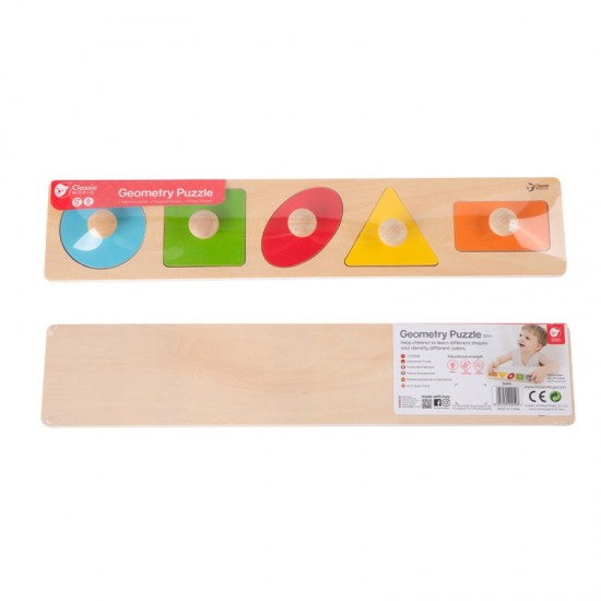 Dėlionė vaikams, mokymosi formų, figūrų, spalvų 7 vnt. CLASSIC WORLD Montessori